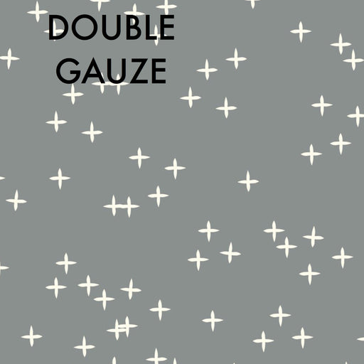 Birch Fabric - Wink Double Gauze - Grey