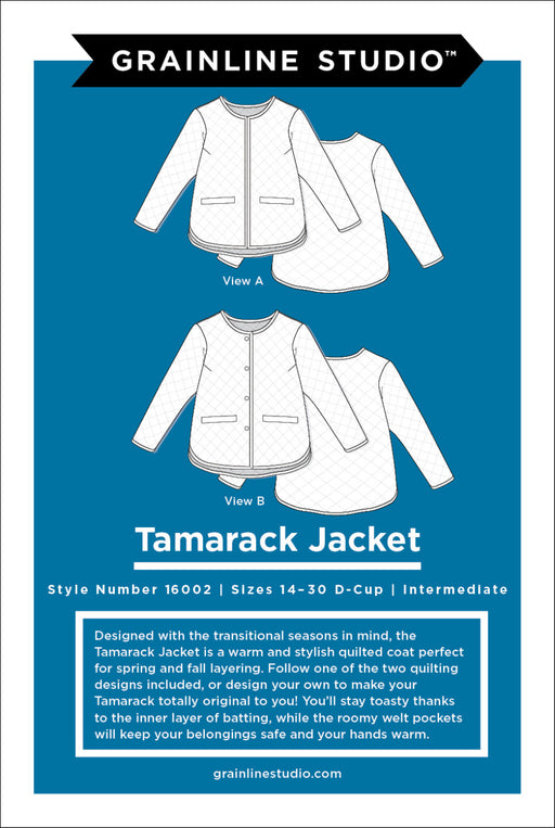 Grainline Tamarack Jacket Pattern - Size 14-30