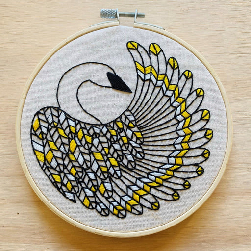 Hook Line & Tinker Embroidery Kit - Trumpeter Swan