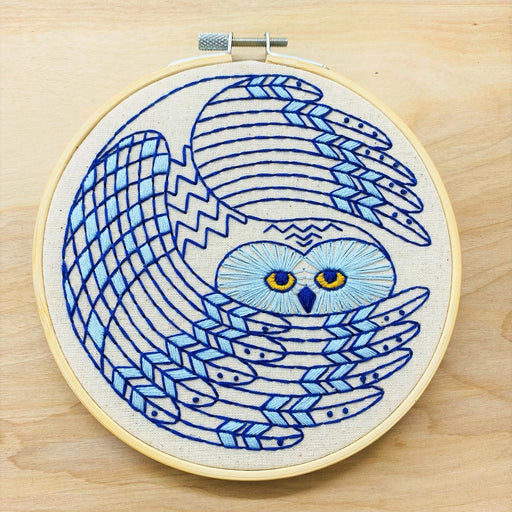 Hook Line & Tinker Embroidery Kit - Snowy Owl