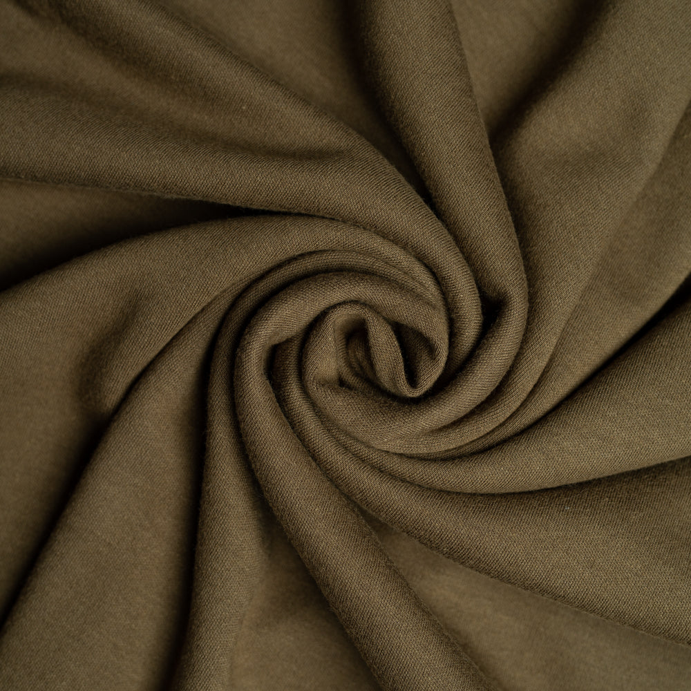 Birch Organic Cotton Interlock Knit - Timber — Fabric Spark