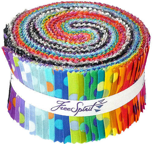 Kaffe Fassett Classic Spots in Candy -  Jelly Roll