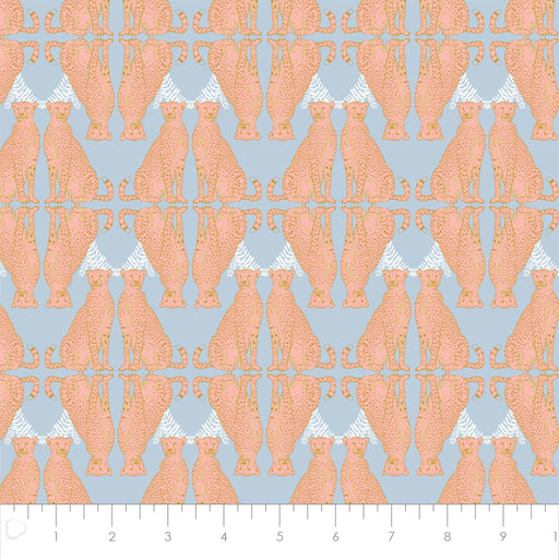 Safari Dreams - Leopard in light blue