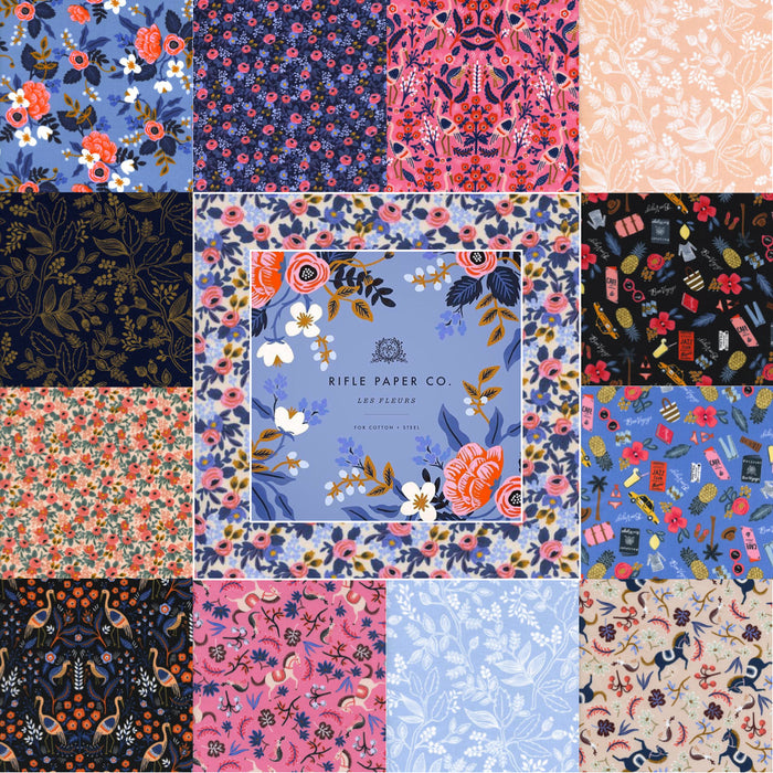 Designer Bundle of Les Fleurs Quilting Cotton by Rifle Paper Co