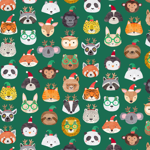Merry Menagerie by Dashwood by Kate McFarlane -  Animals in Green