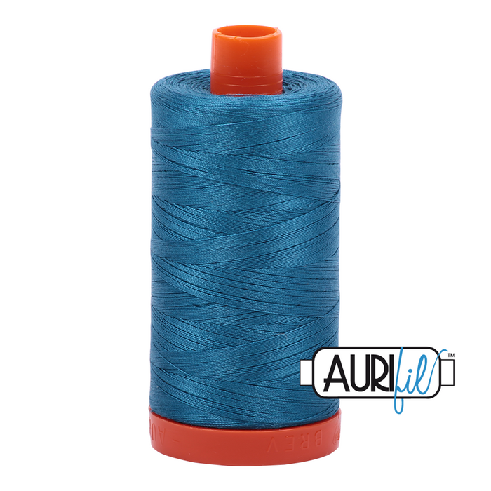 Aurifil Thread - 50wt 100% cotton  - colour 1125 Medium Teal