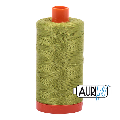 Aurifil Thread - 50wt 100% cotton  - colour 1147 Light Leaf Green