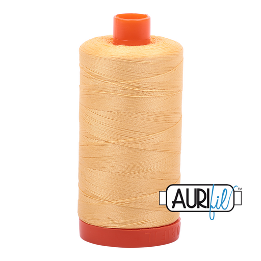Aurifil Thread - 50wt 100% cotton  - colour 2130 Medium Butter