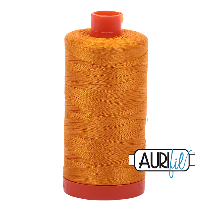 Aurifil Thread - 50wt 100% cotton  - colour 2145 Yellow Orange