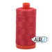 Aurifil Thread - 50wt 100% cotton  - colour 2255 Dark Red Orange