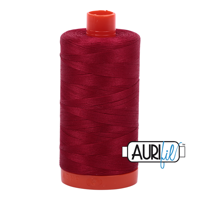 Aurifil Thread - 50wt 100% cotton  - colour 2260 Red Wine