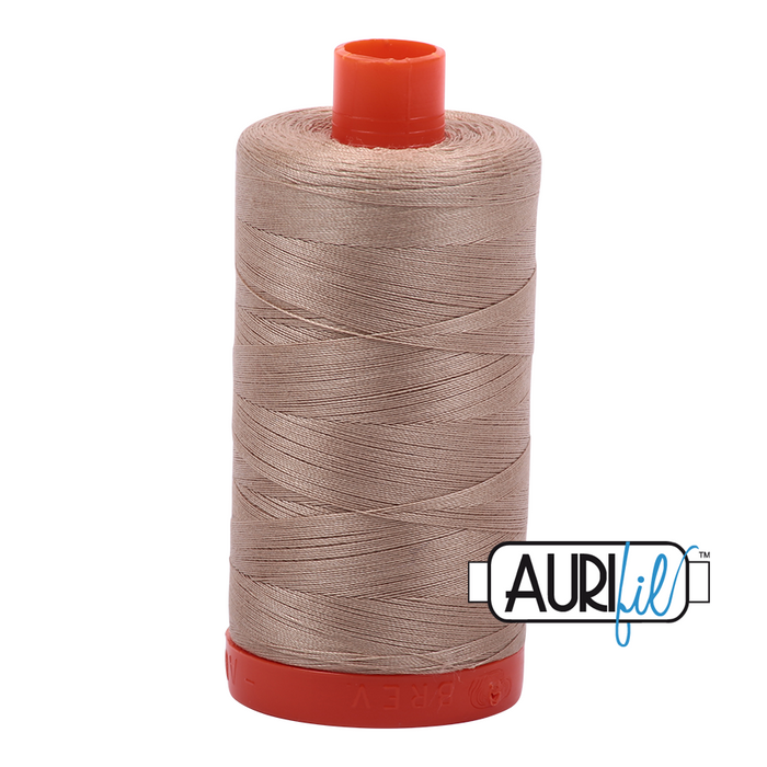 Aurifil Thread - 50wt 100% cotton  - colour 2326 - Sand
