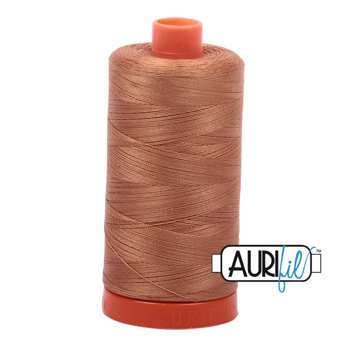 Aurifil Thread - 50wt 100% cotton - colour 2335 Light Cinnamon