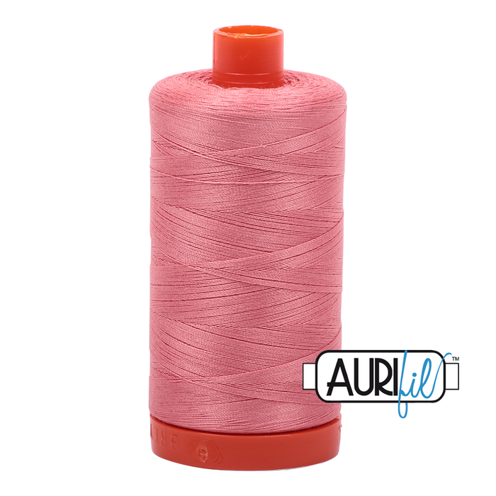 Aurifil Thread - 50wt 100% cotton  - colour 2435 Peachy Pink