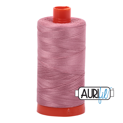 Aurifil Thread - 50wt 100% cotton  - colour 2445 - Victorian Rose