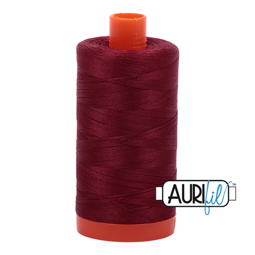 Aurifil Thread - 50wt 100% cotton  - colour 2460 - Dark Carmine Red