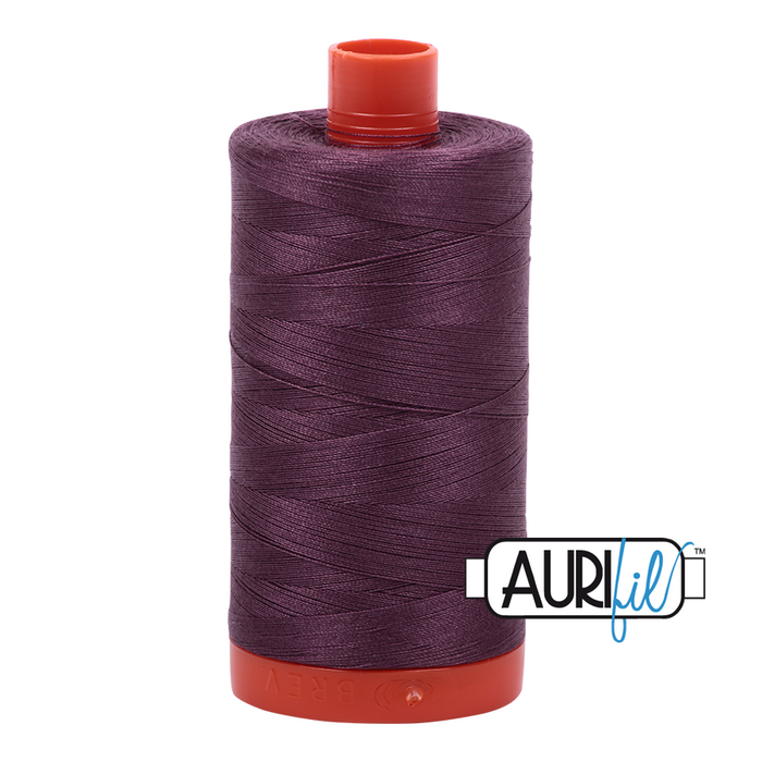 Aurifil Thread - 50wt 100% cotton  - colour 2568 Mulberry
