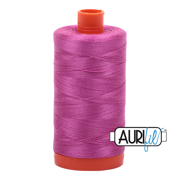 Aurifil Thread - 50wt 100% cotton  - colour 2588 Light Magenta