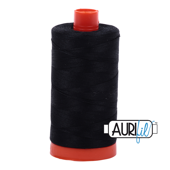 Aurifil Thread - 50wt 100% cotton  - colour 2692 Black