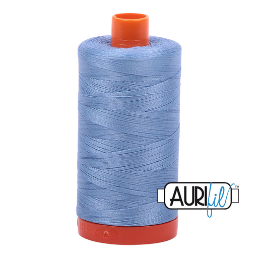 Aurifil Thread - 50wt 100% cotton  - colour 2720 Light Delft Blue