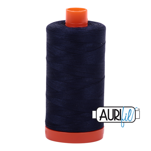 Aurifil Thread - 50wt 100% cotton  - colour 2785 Very Dark Navy