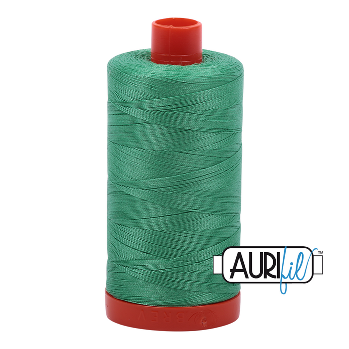 Aurifil Thread - 50wt 100% cotton  - colour 2860 Light Emerald