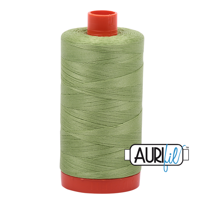 Aurifil Thread - 50wt 100% cotton  - colour 2882 Light Fern