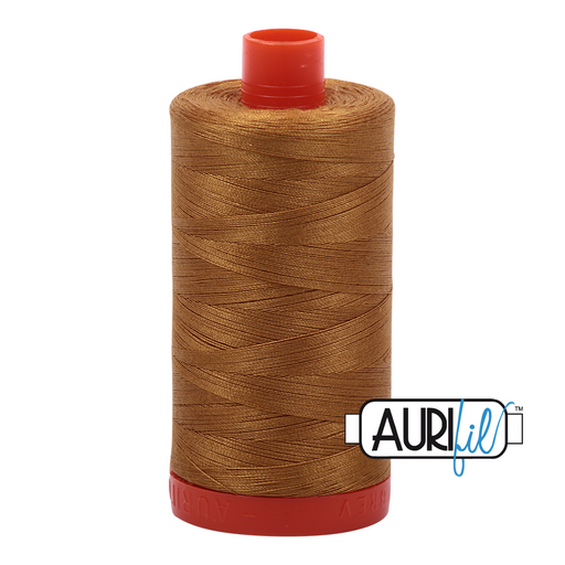 Aurifil Thread - 50wt 100% cotton  - colour 2975 Brass