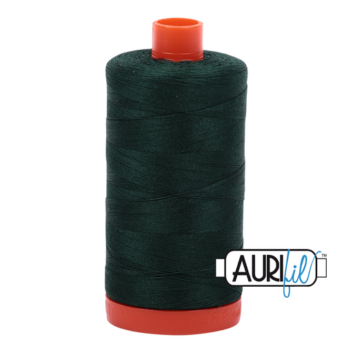 Aurifil Thread - 50wt 100% cotton  - colour 4026 - Forest Green