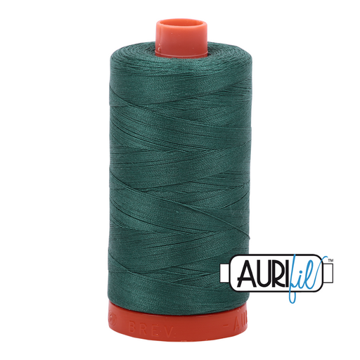 Aurifil Thread - 50wt 100% cotton  - colour 4129 - Turf Green