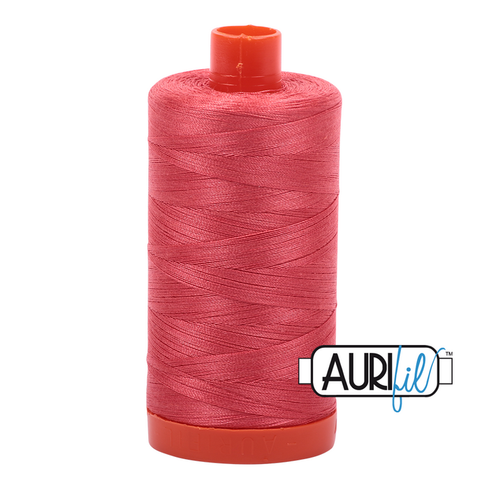 Aurifil Thread - 50wt 100% cotton  - colour 5002 Medium Red