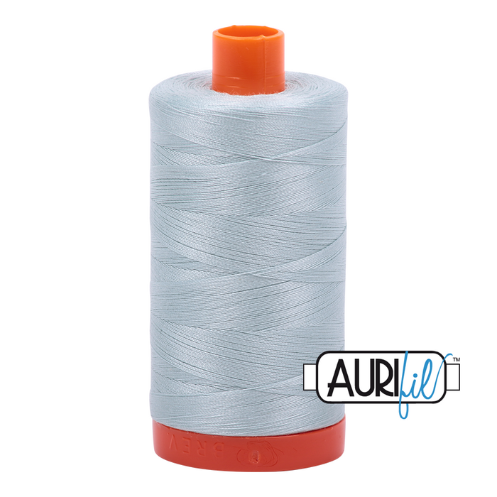 Aurifil Thread - 50wt 100% cotton  - colour 5007 Light Grey Blue