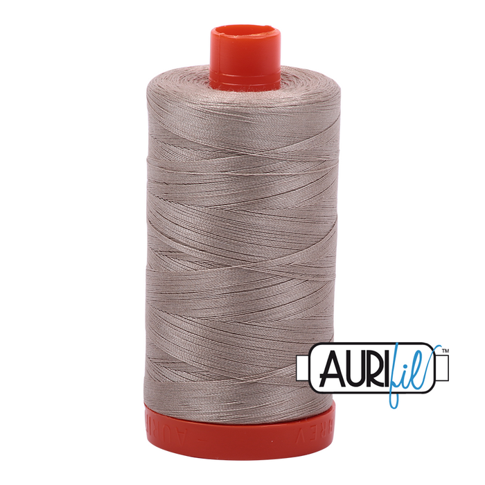Aurifil Thread - 50wt 100% cotton - colour 5011 Rope Beige