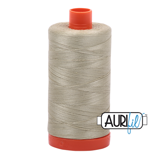 Aurifil Thread - 50wt 100% cotton  - colour 5020 - Light Military Green