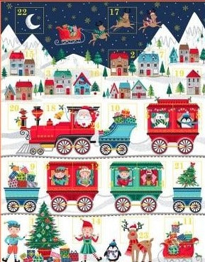 Makower Santa Express Advent Calendar Panel