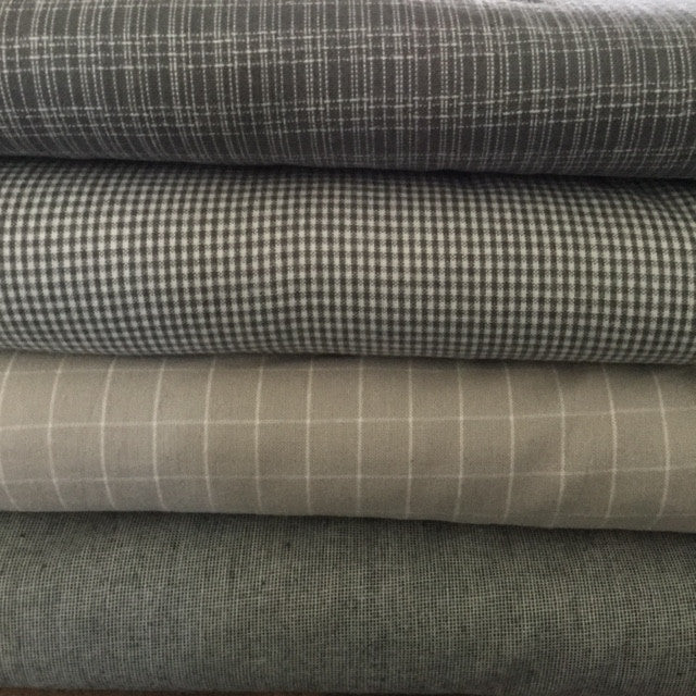 Moda Pure and Simple Brushed Wovens - Fine Weave Grey