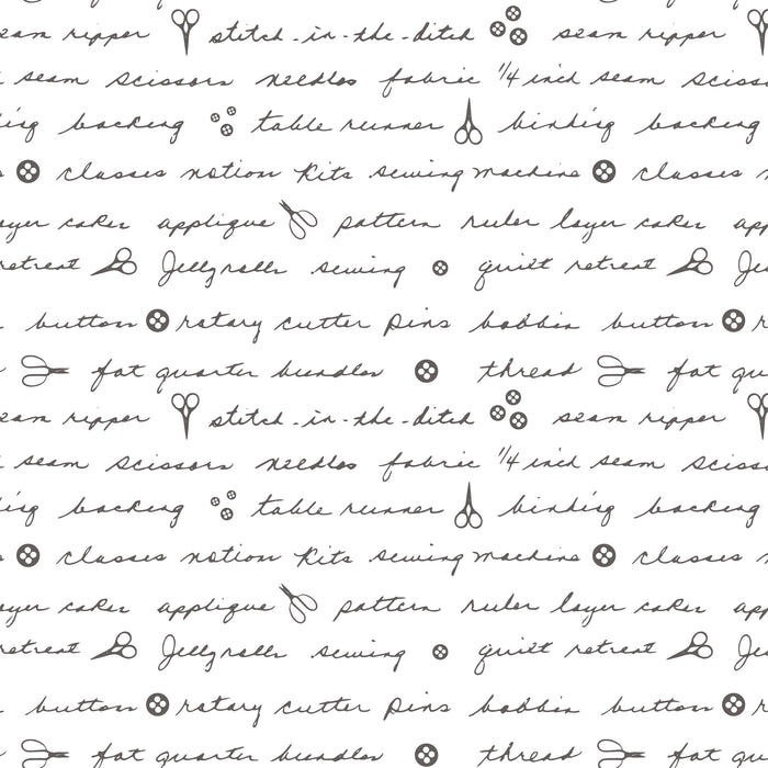 Sweet Bee Shades of Grey - Mom's Handwriting