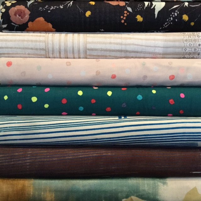 Nani Iro Double Gauze - Fuccra Rakuen Charcoal