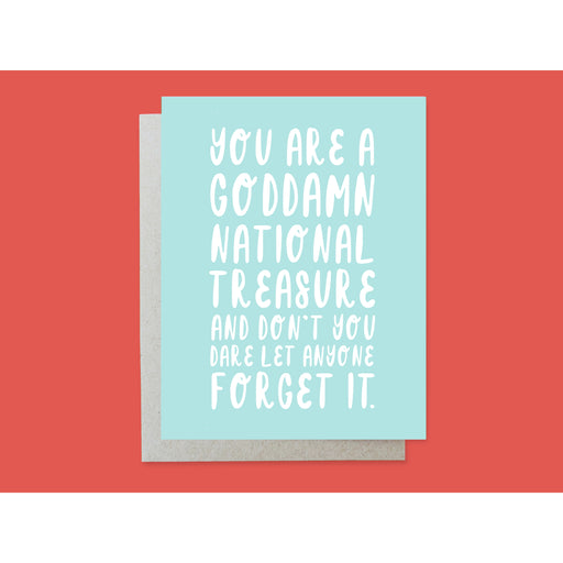 Holly Oddly - Greeting Card - National Treasure