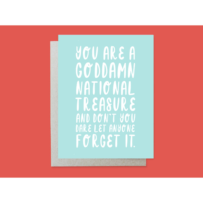 Holly Oddly - Greeting Card - National Treasure