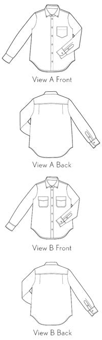 Oliver + S Buttoned up Button-Down Shirt Pattern