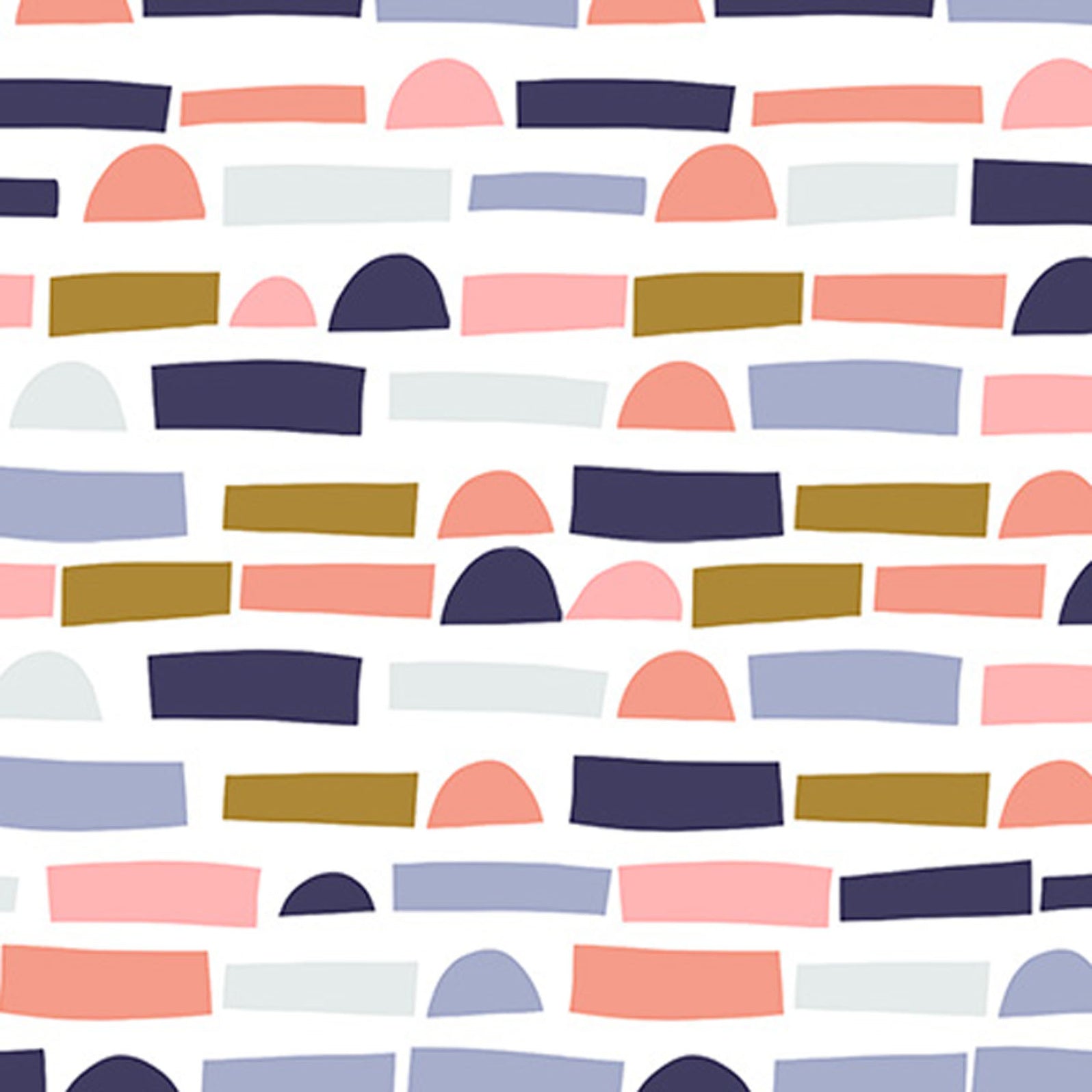 Bumpy Collage Abstract Collage - Bumps and Blocks in Multi — Fabric Spark