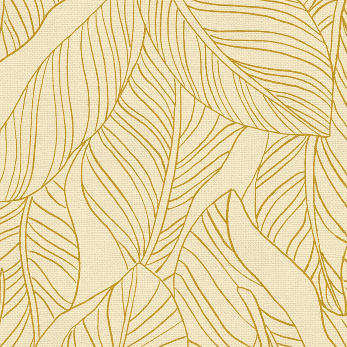 PBS Fabrics - Lisbon Love - Leaves in Gold