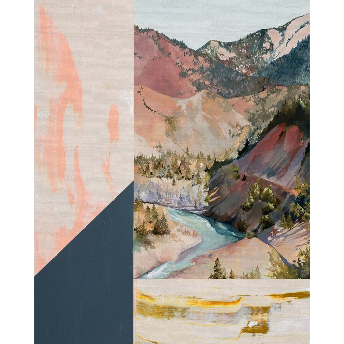 PBS Fabrics - Modern Landscapes by Noelle Phares - Red Mountains