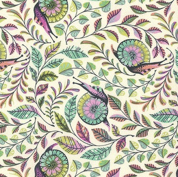 Tula Pink Slow and Steady The Pit Crew Strawberry Kiwi — Fabric Spark