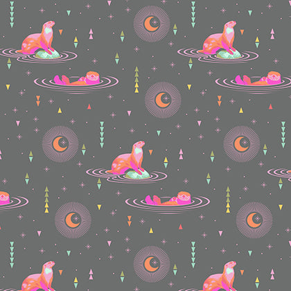 Tula Pink Spirit Animal - Otter and Chill in Star Light