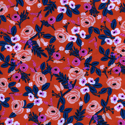 Wonderland by Rifle Paper Co. - Paint Roses Orange RAYON