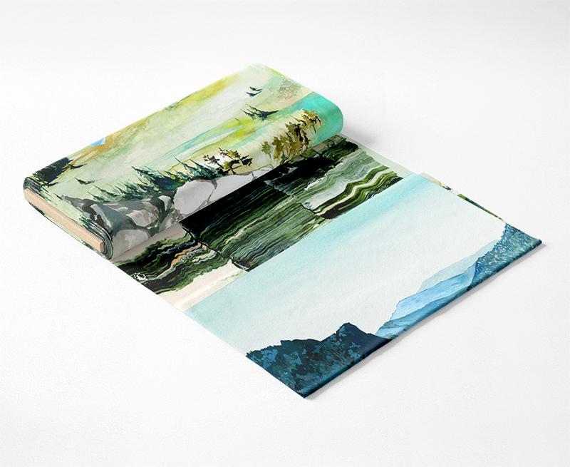 PBS Fabrics - Modern Landscapes by Noelle Phares - Green Valley