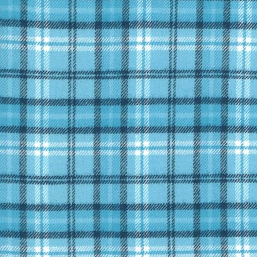Marcus Fabric Yarn Dyed Primo Plaid Flannel - Blue Ice Check