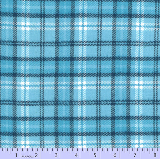 Marcus Fabric Yarn Dyed Primo Plaid Flannel - Blue Ice Check